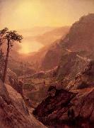 Albert Bierstadt View of Donner Lake, California oil painting on canvas